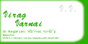 virag varnai business card